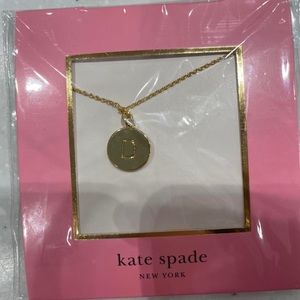 Kate Spade initial pendant letter D